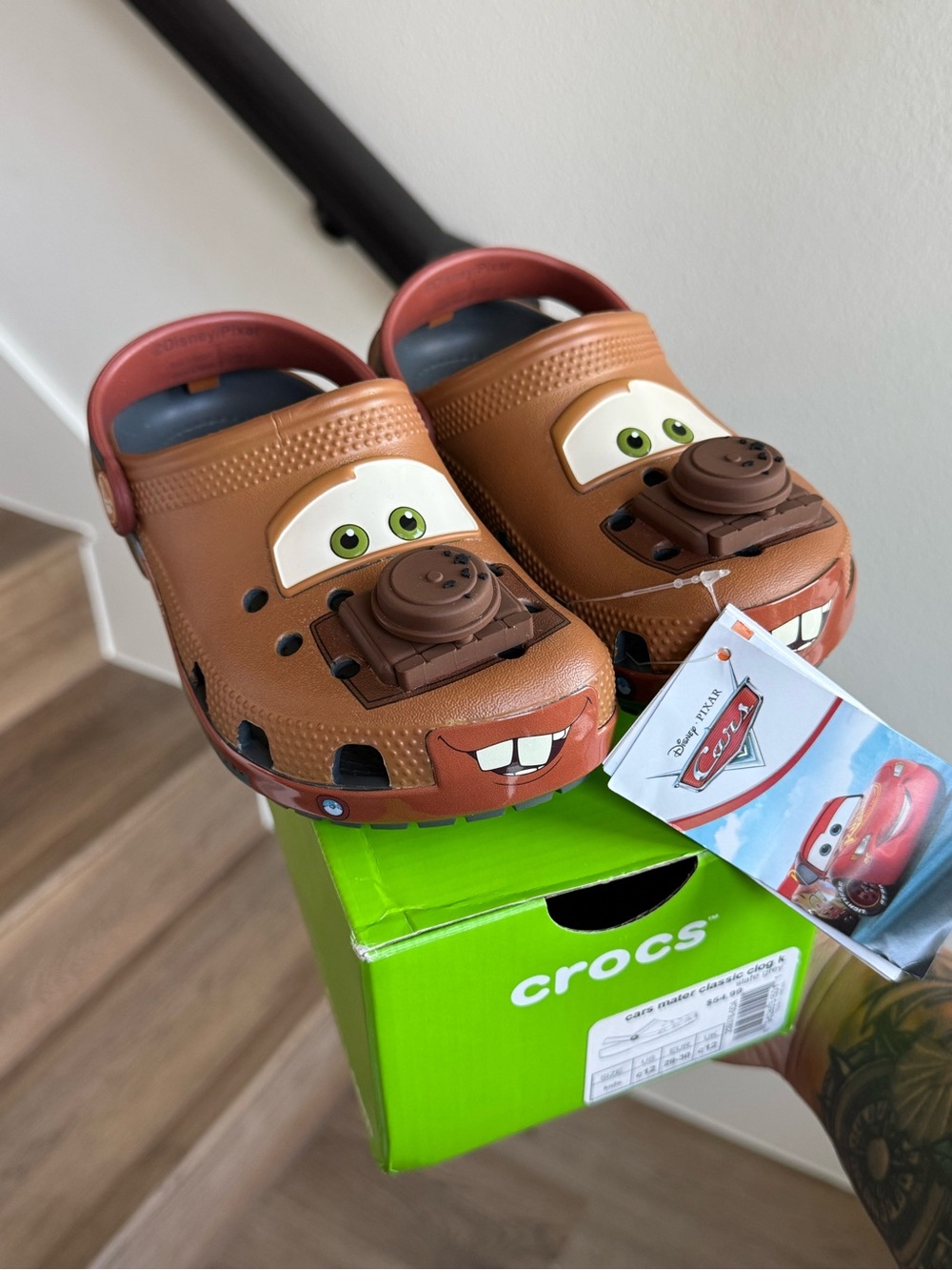 Crocs Disney Pixar Cars Mater Clogs Kids NWT